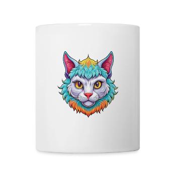 Laperm Chat Race Dessin Animé Kawaii Animal Pet - Mug blanc - blanc - Devant