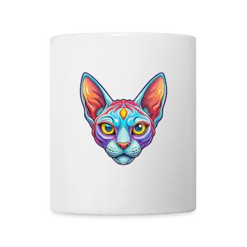rouge Devon Rex Chat Race Dessin animé Kawaii Animal Pet - Mug blanc - blanc - Devant