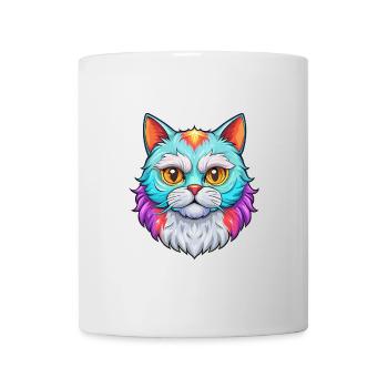 Selkirk Rex Chat Race Dessin animé Kawaii Animal Animal Pet - Mug blanc - blanc - Devant