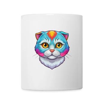 Schottische Falten Kurzhaar Katzenrasse Karikatur Kawaii A - Tasse - Weiß - Vorne