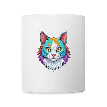 Turc Van Chat Race Dessin Animé Kawaii Animal Pet - Mug blanc - blanc - Devant