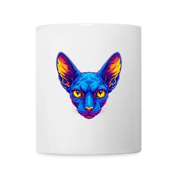 Cornouailles Rex Chat Race Dessin animé Kawaii Animal Pet - Mug blanc - blanc - Devant