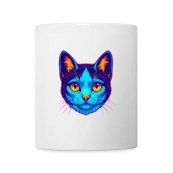 Japanische Bobtail Katze Rasse Karikatur Kawaii Tier P - Tasse - Weiß - Vorne