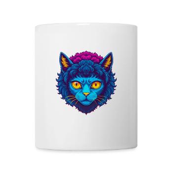 Laperm Chat Race Dessin Animé Kawaii Animal Pet - Mug blanc - blanc - Devant