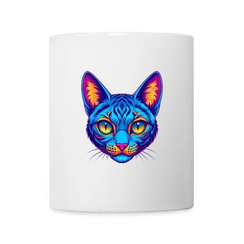 Ocicat Chat Race Dessin Animé Kawaii Animal Pet - Mug blanc - blanc - Devant