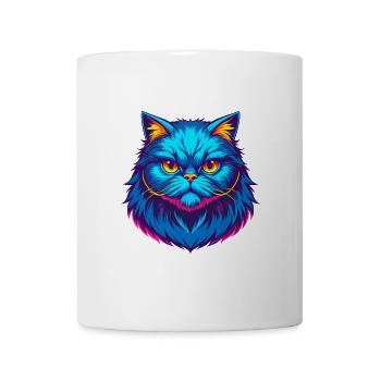 Persische Katze Rasse Karikatur Kawaii Tier Haustier - Tasse - Weiß - Vorne
