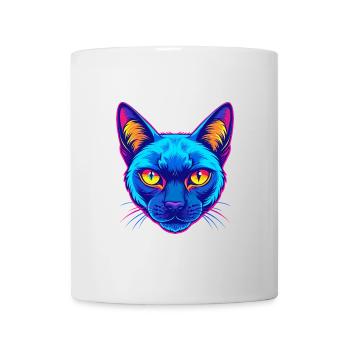 Chat Tonkinois Race de chat Dessin animé Kawaii Animal de compagnie - Mug blanc - blanc - Devant