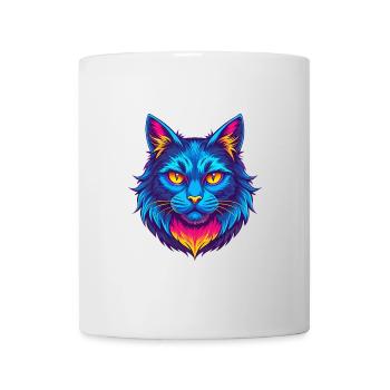 Turkish Angora Cat Breed Cartoon Kawaii Animal Pet - Mug - white - Front