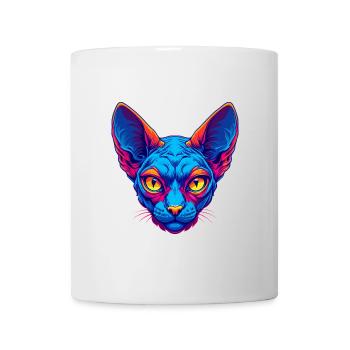 Red Devon Rex Cat Breed Cartoon Kawaii Animal Pet - Mug - white - Front
