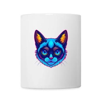 Raquette Chat Race Dessin Animé Kawaii Animal Pet - Mug blanc - blanc - Devant