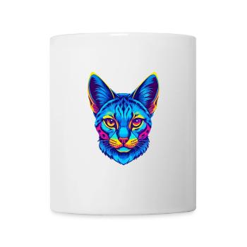 Savannah Chat Race Dessin Animé Kawaii Animal Pet - Mug blanc - blanc - Devant