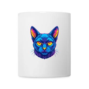 Europäische Burma-Katzenrasse Karikatur Kawaii Tier P - Tasse - Weiß - Vorne