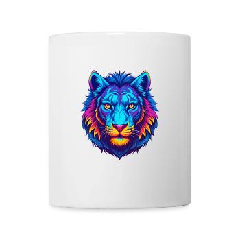 Liger Hybrid Löwe Tiger Katzenrasse Cartoon Kawaii A - Tasse - Weiß - Vorne