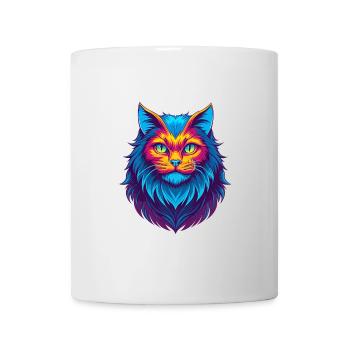 Ingwer Langhaar Katze Rasse Cartoon Kawaii Tier Pe - Tasse - Weiß - Vorne