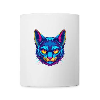 Javanische Katzenrasse Cartoon Kawaii Tier Haustier - Tasse - Weiß - Vorne