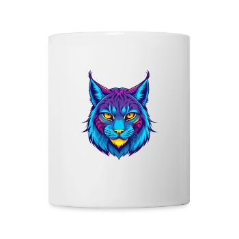 lynx eurasien chat race dessin animé Kawaii animal de compagnie - Mug blanc - blanc - Devant