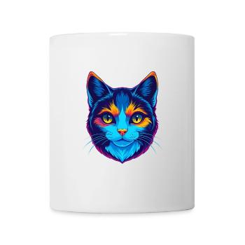 Verdünnte Kattunkatze Rasse Cartoon Kawaii Tier Haustier - Tasse - Weiß - Vorne