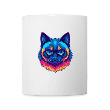 Birma Heilige Katze Rasse Karikatur Kawaii Tier Haustier - Tasse - Weiß - Vorne