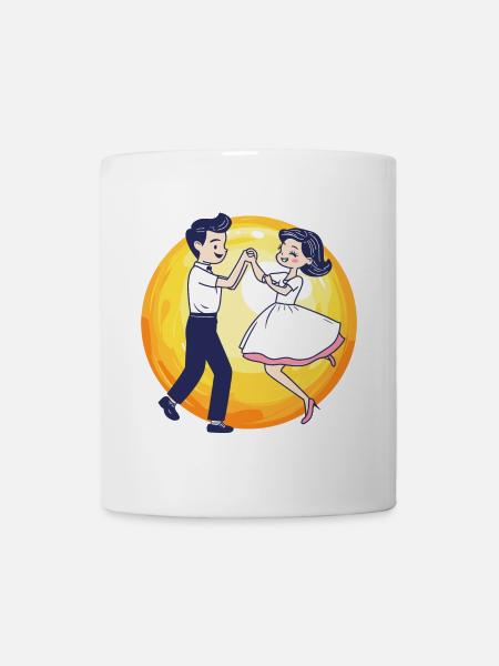 Tanzpaar Foxtrott - Tasse - Weiß
