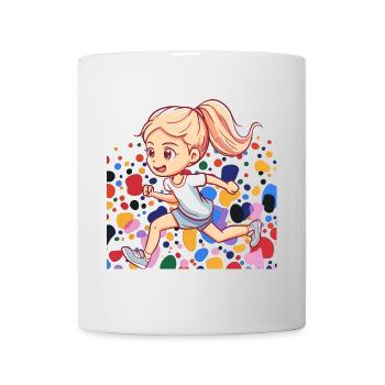 Course à pied de triathlon - Mug blanc - blanc - Devant