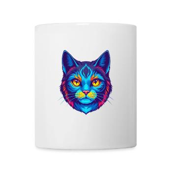 American Wirehair Cat Breed Cartoon Kawaii Animal - Mug - white - Front