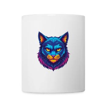 Aigle Chat Race Dessin Animé Kawaii Animal Pet - Mug blanc - blanc - Devant