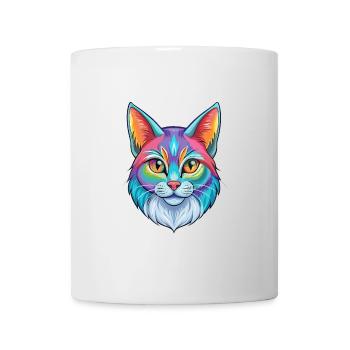 Somali Shorthair Chat Race Dessin animé Kawaii Animal P - Mug blanc - blanc - Devant