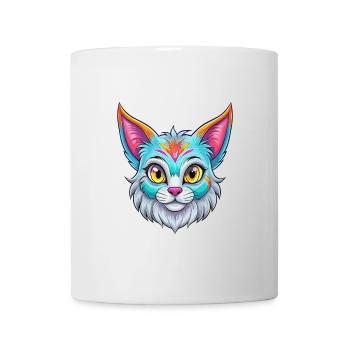 Pixie Bob Cat Breed Cartoon Kawaii Animal Pet - Mug - white - Front