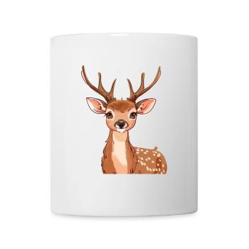 Hirschgeweih Hirsch Elch - Tasse - Weiß - Vorne