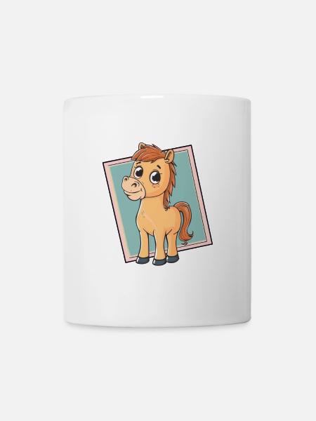 Pferd Hufe - Tasse - Weiß