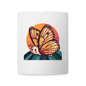 Papillon Animal A - Mug blanc - blanc - Devant