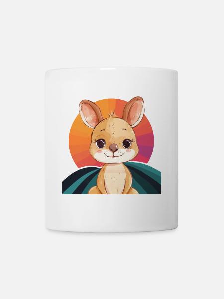 Kaenguru Beuteltier Aussie - Tasse - Weiß