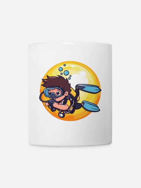 Tauchen Taucher Schnorchel - Tasse - Weiß