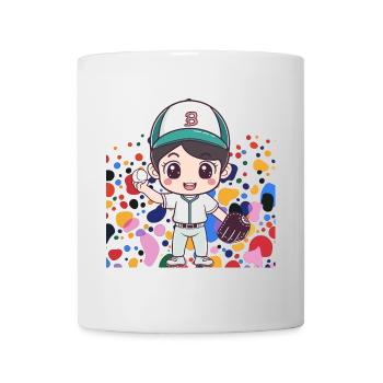 Baseball Baseball Player Baseball Glove - Mug - white - Front