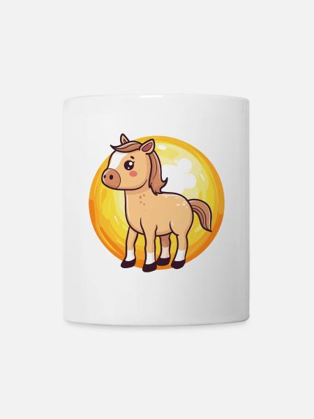 Pferde Galopp - Tasse - Weiß