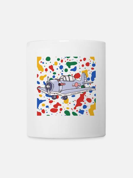 Flugzeug Fliegen - Tasse - Weiß