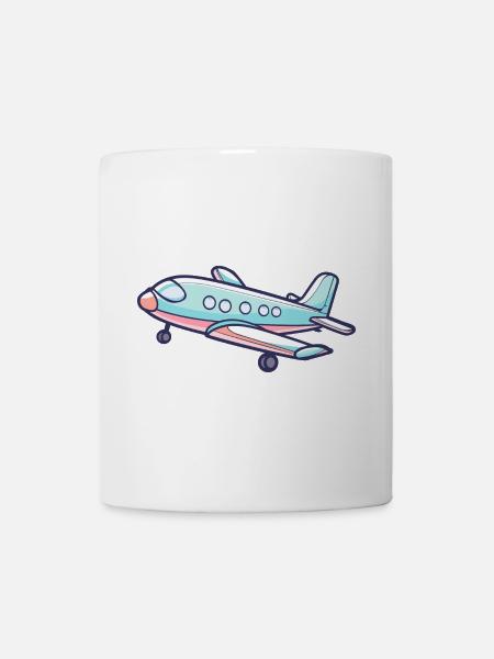 Flugzeug Fliegen Segelflugzeug - Tasse - Weiß