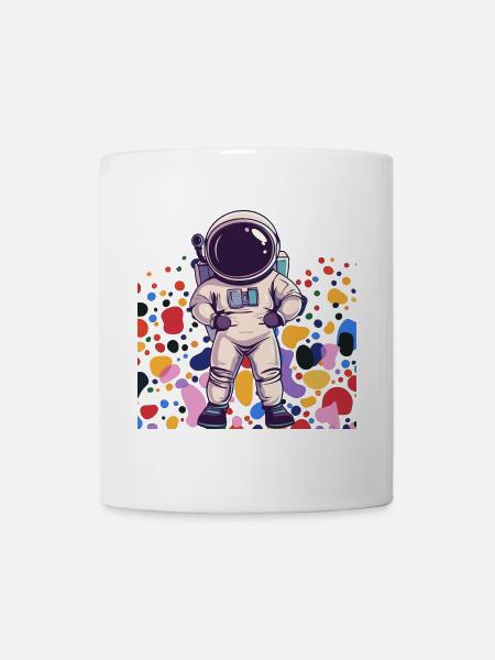 Astronaut Spaceman Raumschiff - Tasse - Weiß