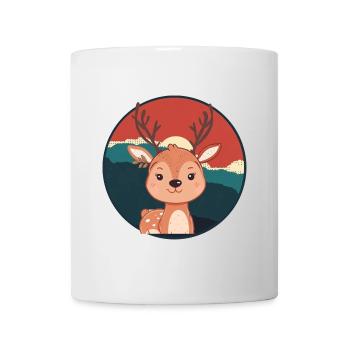 Hirschgeweih Waldbewohner Hirsch - Tasse - Weiß - Vorne