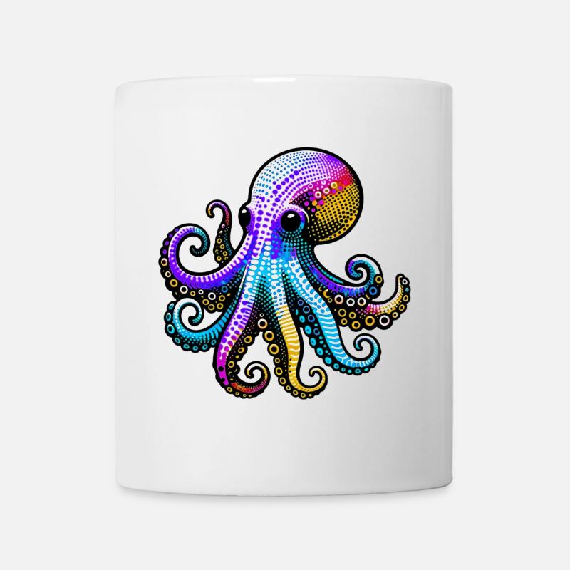 Krake - Tasse - Weiß