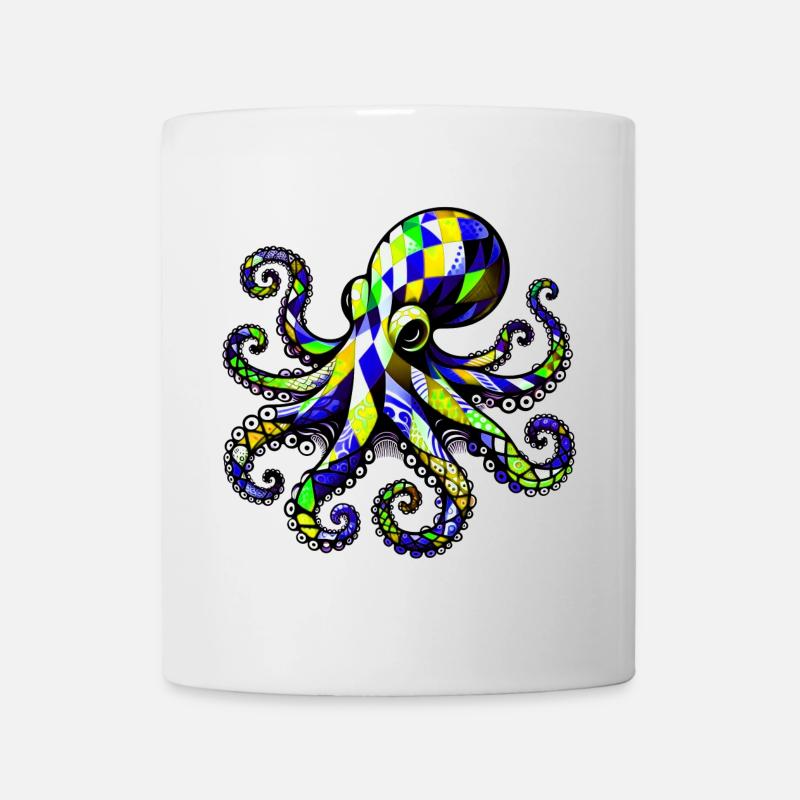 Pieuvre - Mug blanc - blanc
