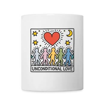 Bedingungslose Liebe - Unconditional Love - Tasse - Weiß - Vorne