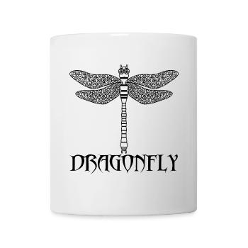 Black Dragonfly - Mug - white - Front