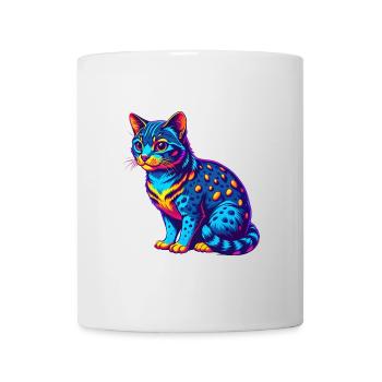 Australische gefleckte Nebelkatze Rasse Cartoon Kawaii A - Tasse - Weiß - Vorne