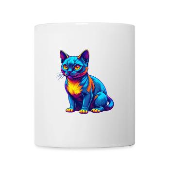 Chat birman race dessin animé Kawaii animal de compagnie - Mug blanc - blanc - Devant