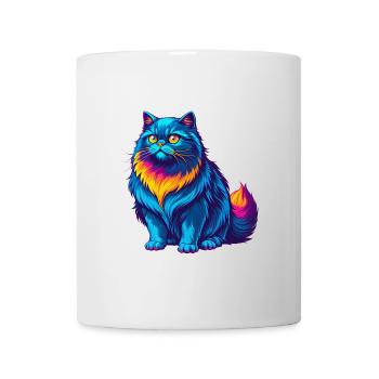 Britannique Chat à poil long Race Dessin animé Kawaii Animal P - Mug blanc - blanc - Devant