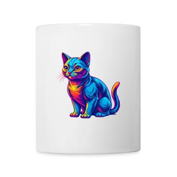Burmilla Chat Race Dessin animé Kawaii Animal Pet - Mug blanc - blanc - Devant