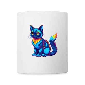 Balinesische Katze Rasse Cartoon Kawaii Tier Haustier - Tasse - Weiß - Vorne