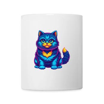Hantilly Tiffany Katzenrasse Cartoon Kawaii Tier P - Tasse - Weiß - Vorne