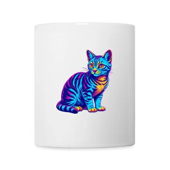 Ocicat Domestic Cat Breed Cartoon Kawaii Animal Pe - Mug - white - Front